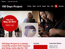 Tablet Screenshot of 100daysproject.co.nz